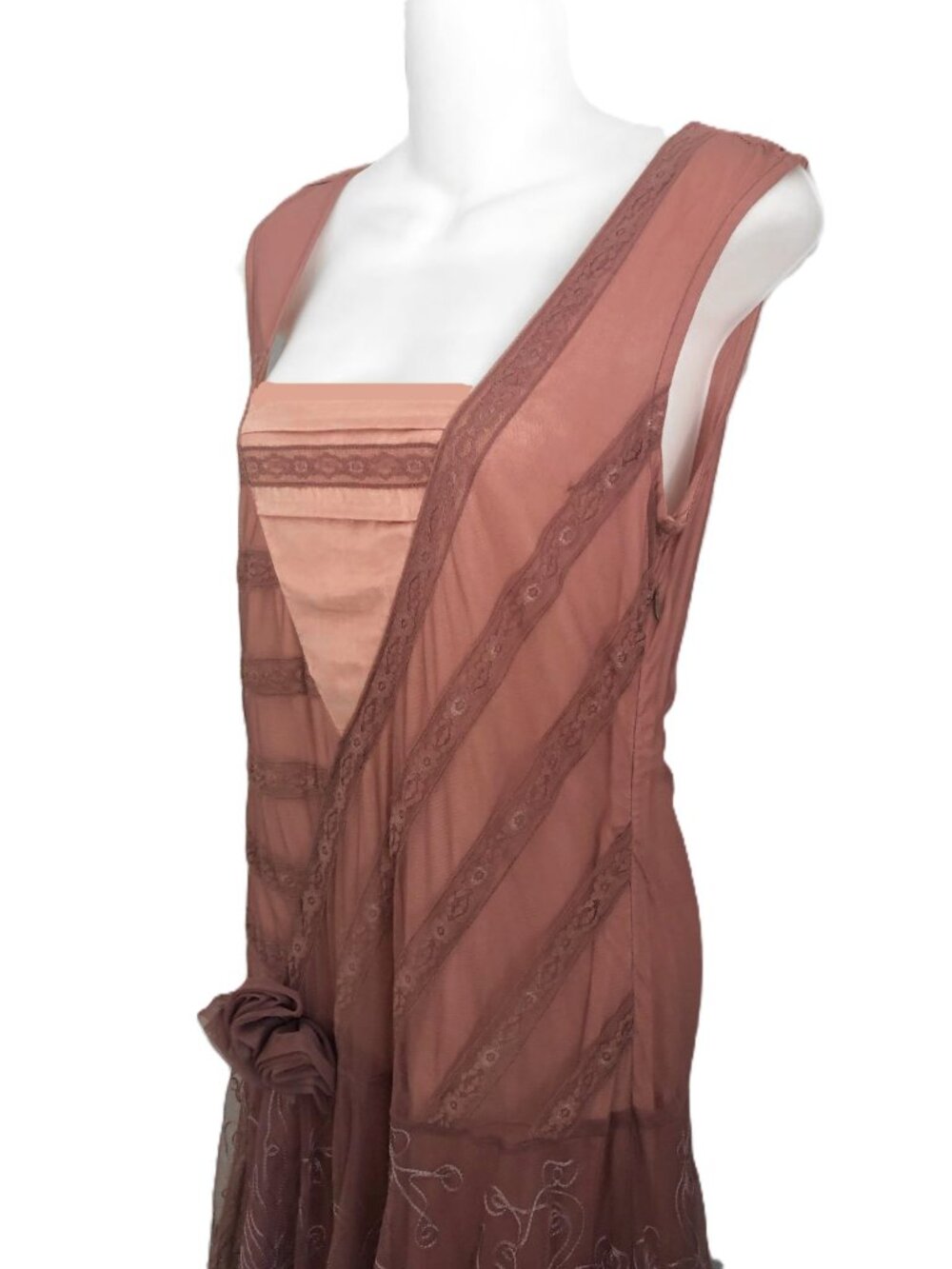 Nataya Vintage Inspired Flapper Gatsby 20s Dress NWOT Women's Small - Picture 5 of 13
